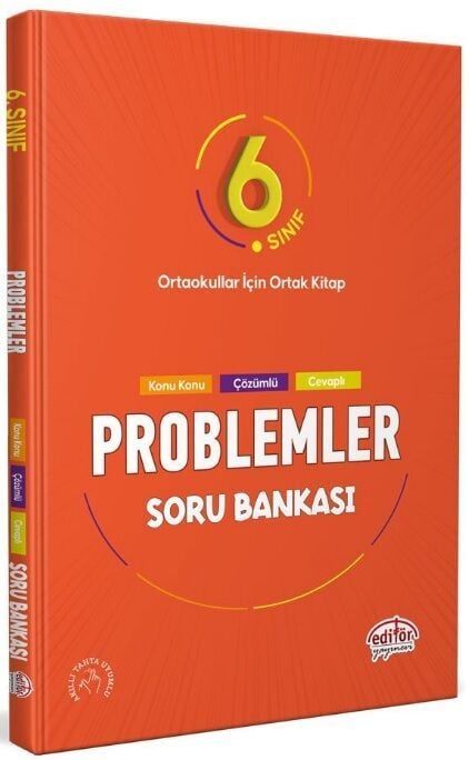 Editör Yayınları 6.Sınıf Problemler Soru Bankası