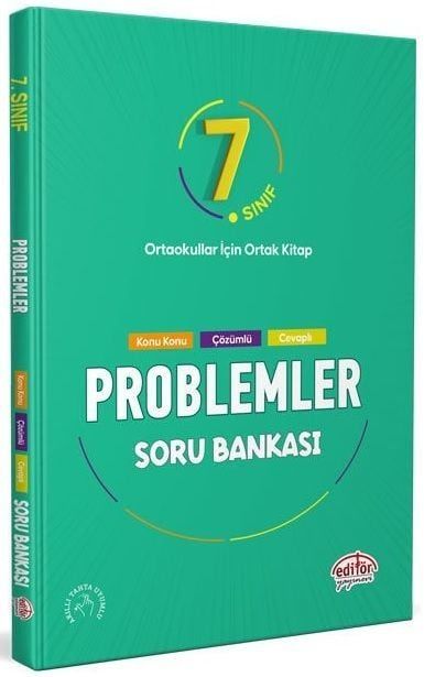 Editör Yayınları 7.Sınıf Problemler Soru Bankası