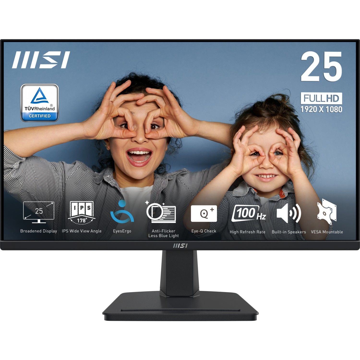 MSI PRO MP251 25'' FHD IPS 100HZ 1MS FLAT ANTI-GLARE  MONITOR