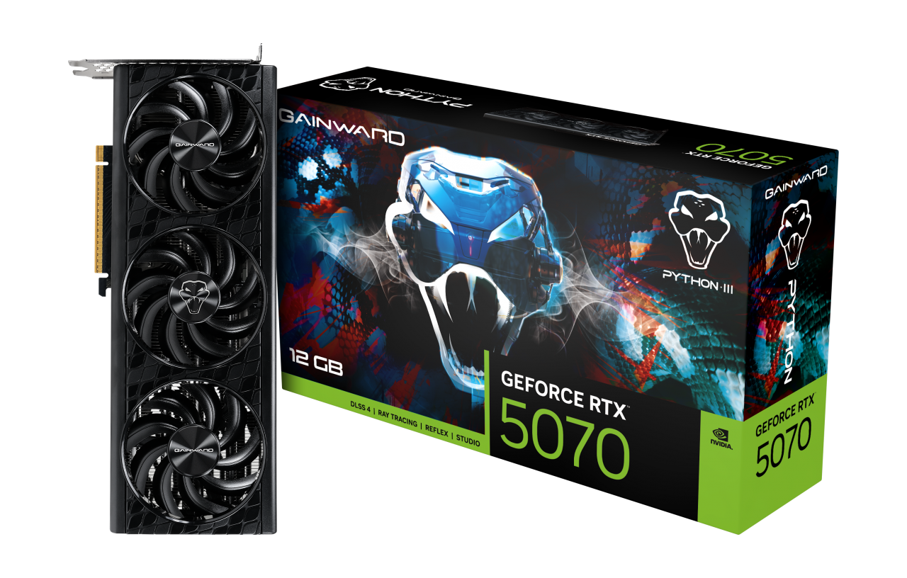 Gainward RTX 5070 Python III NE75070019K9-GB2050T 192 Bit GDDR7 12 GB Ekran Kartı