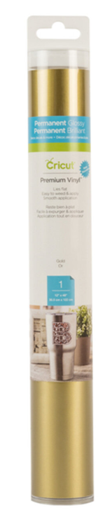 Cricut 2011574 Premium Vi·ni·l Kalici 30x120cm 1 Sayfa Işiltili Altin