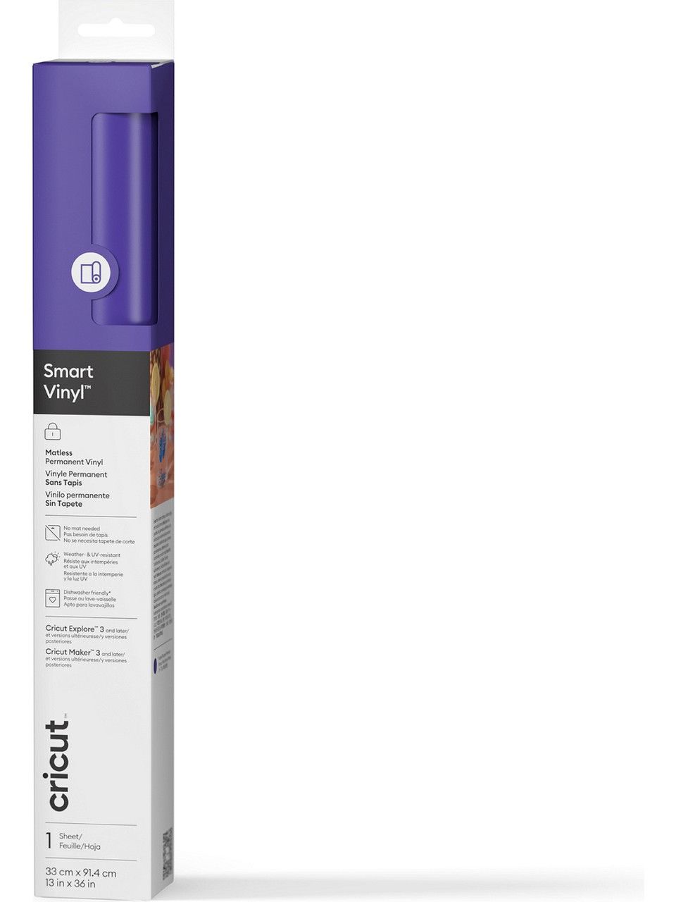 Cricut Smart Vinil Kalıcı 33x91 cm Mor 2011609