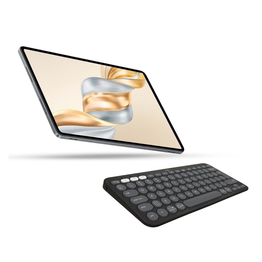 HONOR Pad X9A 8GB 256GB Wi-Fi 11.5 IPS Uzay Gri Tablet + Logitech Pebble Keys 2 K380s Bluetooth Klavye 920-011859
