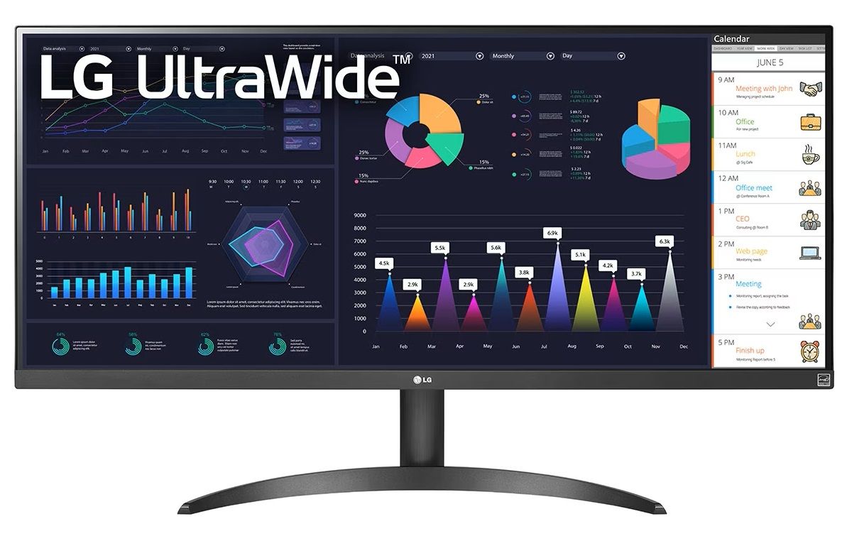 LG UltraWide 34WQ500-B 34 inç FHD 100Hz 5ms AMD FreeSync DisplayHDR 400 IPS Monitör