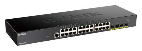 D-LINK DGS-1250-28X 24 Ports 10/100/1000 Mbps 4 Ports 10G SFP+ Smart Managed Switch