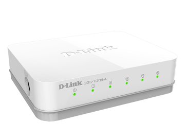 D-LINK DGS-1005A L2 Unmanaged Switch with 5 10/100/1000Base-T ports.