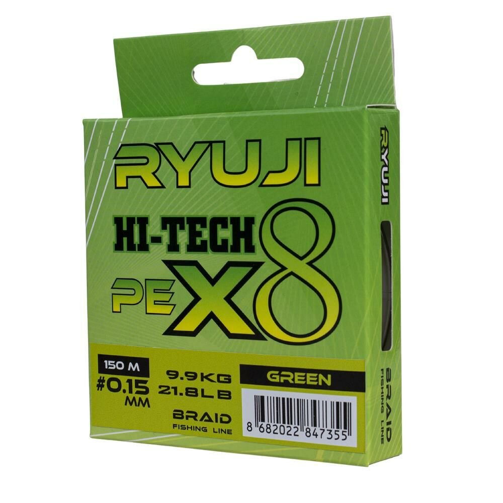 Ryuji X8 150m 0.13mm Green İp Misina