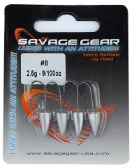 Savage gear LRF Micro sandeel jigghead 1,5g #8 4pcs