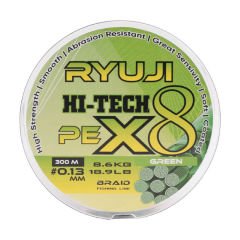 Ryuji Hi-Tech X8 300m Green İp Misina