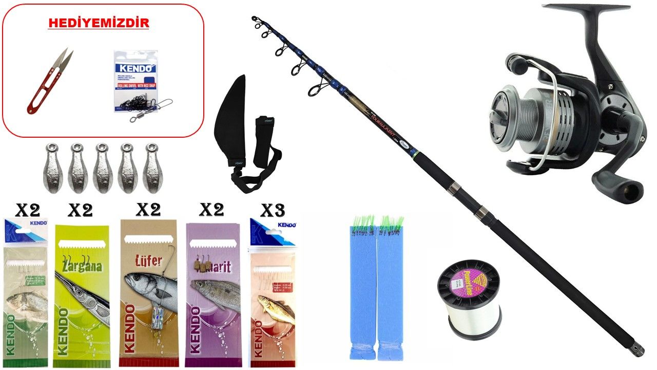 Kendo Tournament 3.50m 100-200gr & Okuma Revenger-55 SURF SETİ