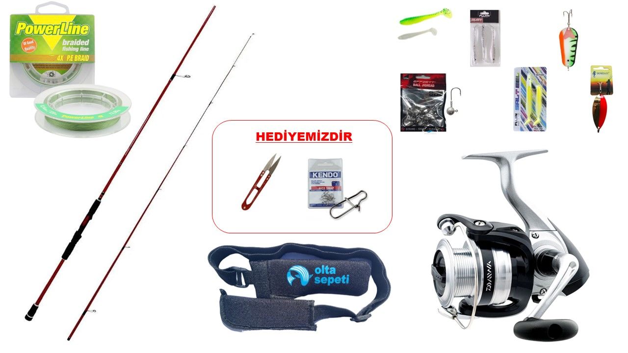 Okuma Red Spin 279cm 10-40gr & Daiwa Strikeforce 4000B Spin Seti