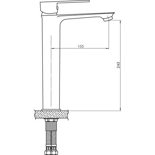 GPD MSL155-A Provido Set Üstü Lavabo Bataryası