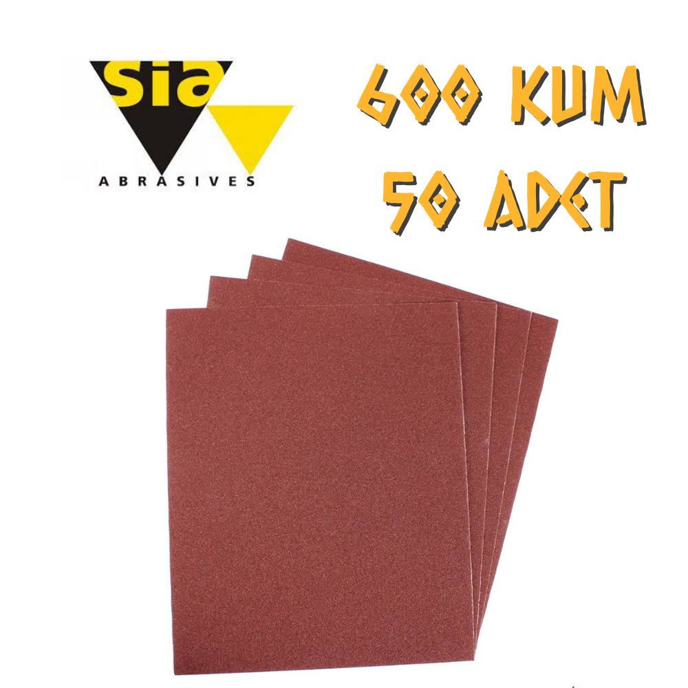 Sia 1913 Su Zımparası 600 Kum - 50 Adet