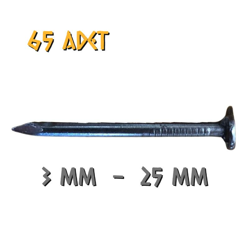 Acero Çinko Kaplama Şıngıl Çivi 3x25 mm. - 100 Gr. - 65 Adet