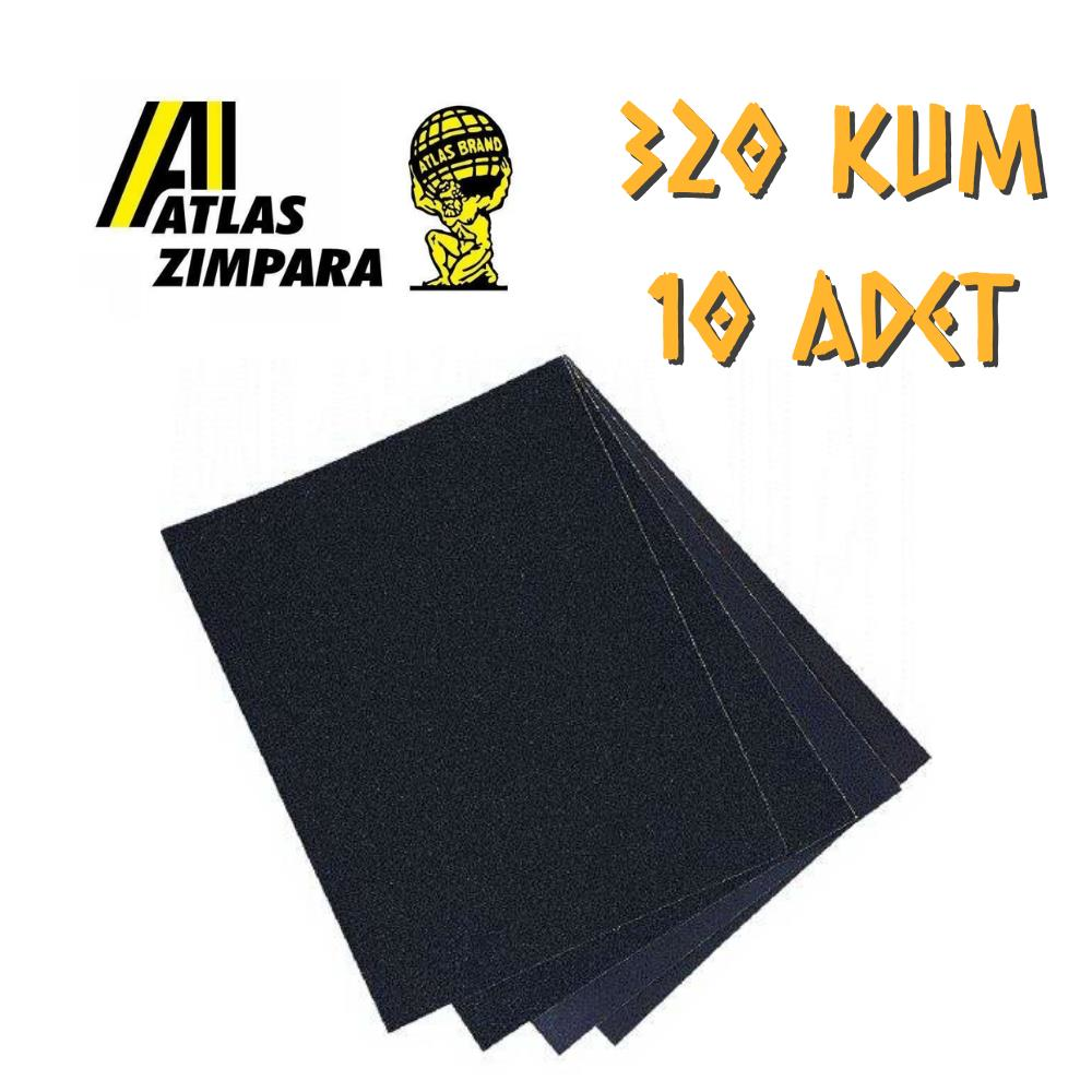 Atlas 188 Su Zımparası 320 Kum - 10 Adet