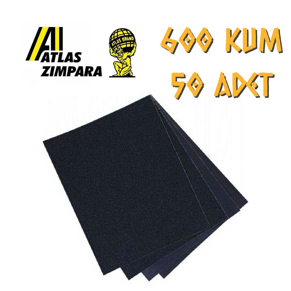 Atlas 188 Su Zımparası 600 Kum - 50 Adet