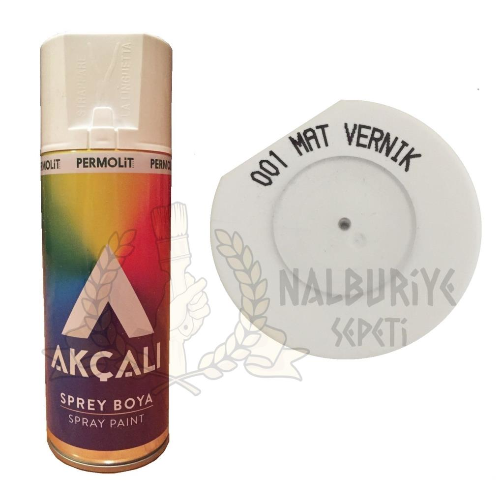 Akçalı Akrilik Sprey ŞEFFAF MAT VERNİK 400 ml - 001