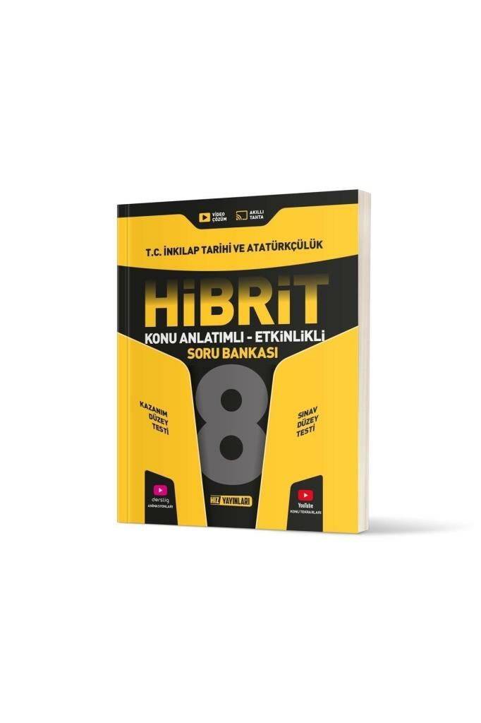 8. Sınıf İnkılap Tarihi Konu Anlatımlı Etkinlikli Hibrit Soru Bankası