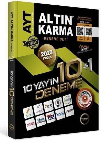 Altın Karma 2023 AYT 10 Farklı Yayın 10+1 Deneme Seti