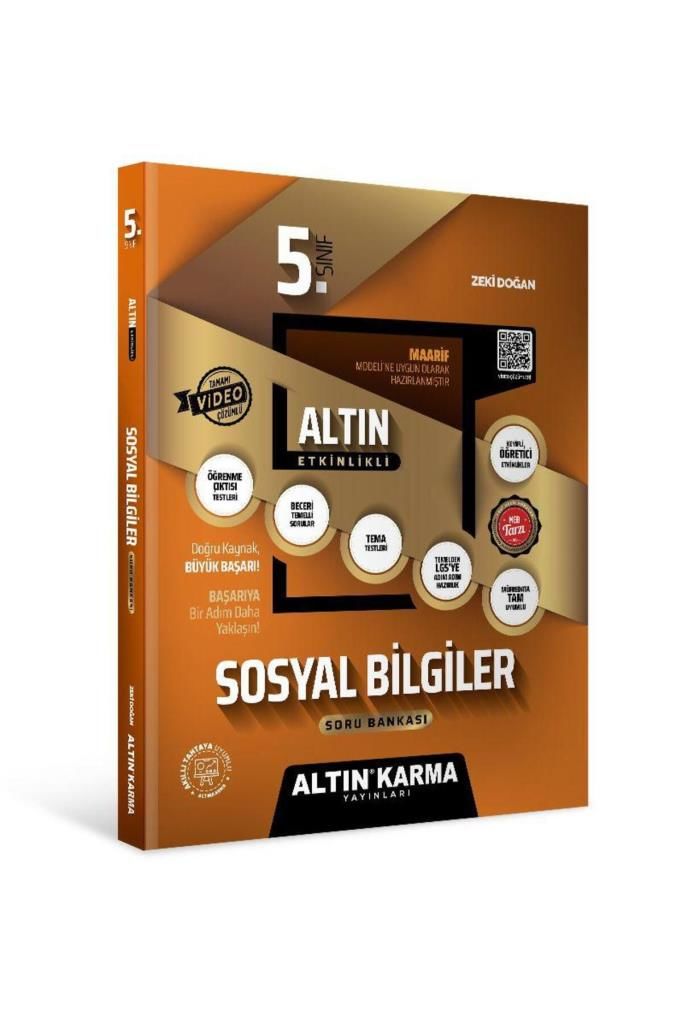 5.Sınıf Sosyal Bilgiler Altın Etkinlikli Kazanım SB