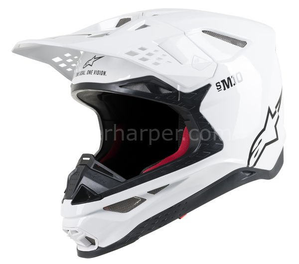 Suptertech M10 Solid MX Helmet White