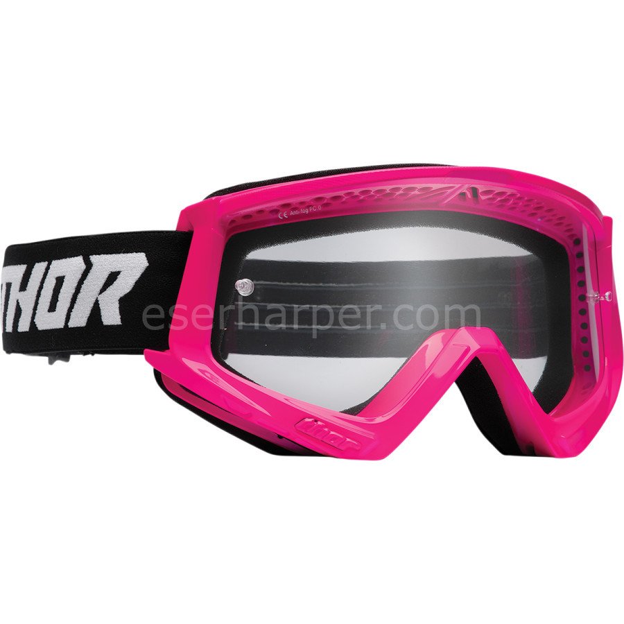 YOUTH COMBAT RACER FLO PINK BLACK GOGGLE