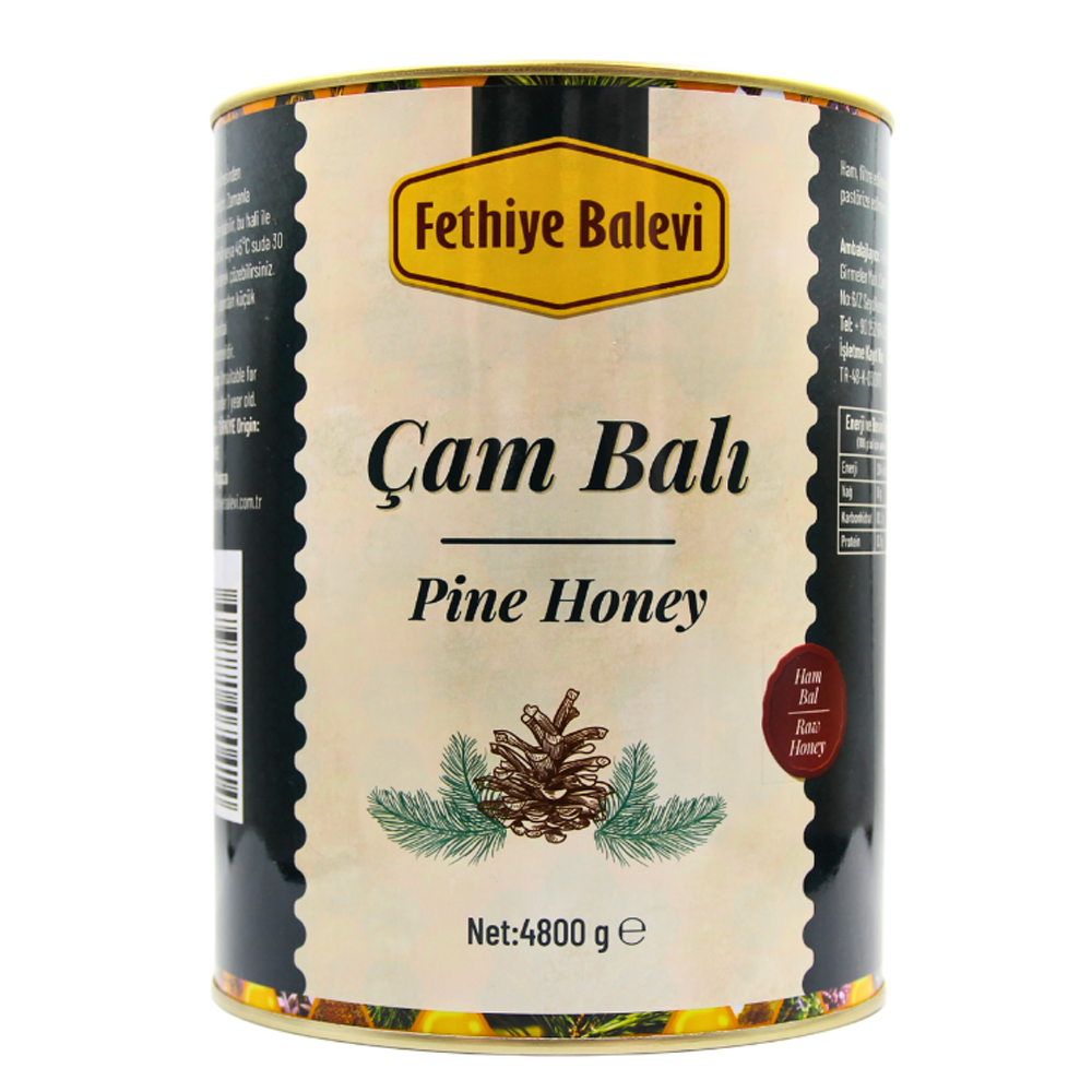 Fethiye Balevi Süzme Çam Balı Teneke 4800 G