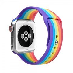 Apple Watch Raınbow Silikon Kordon