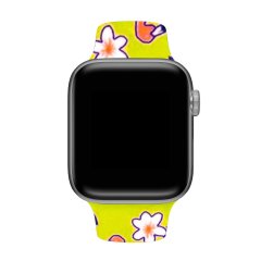 Apple Watch Flamingo Desenli Silikon Kordon
