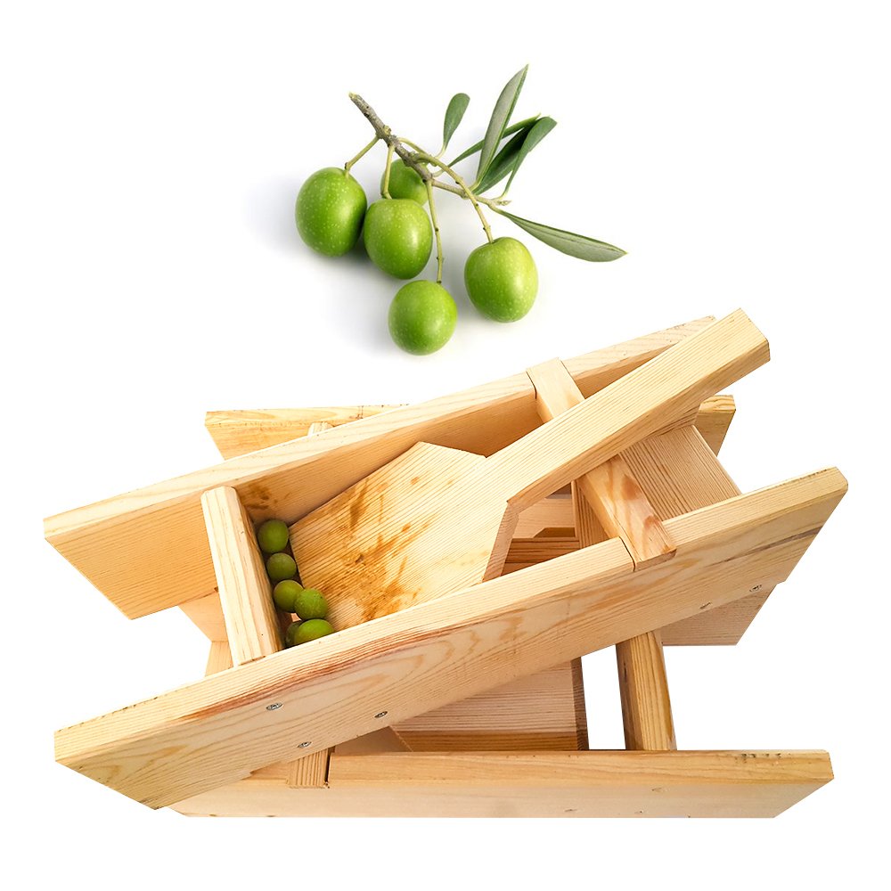 Çam Ağacından Doğal El Yapımı Zeytin Kırma Makinesi (2 Adet)