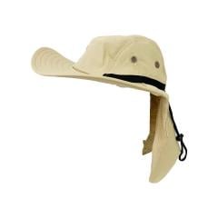 Buğday Sarısı Ayarlanabilir Özellikli Safari Trekking Şapkası