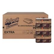 Selpak Extra Z Katlı Dispenser Kağıt Havlu 200 Yaprak 12 Paket
