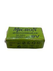 Micron 9V 200mAh Şarjlı Pil