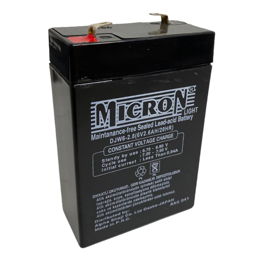 6V 2.8 AH MICRON KURU AKÜ