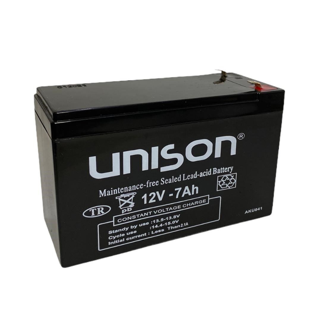 12V 7 Ah  UNISON KURU BAKIMSIZ AKÜ