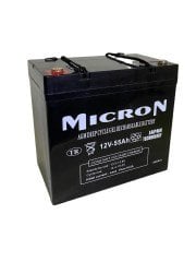 Micron  12V 55 Ah Jel Akü Deep Cycle  Agm Akü (Batarya, pil)