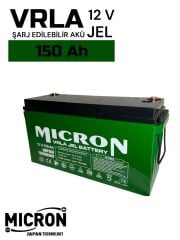 Micron  12V 150 Ah Japon Teknoloji VRLA Jel Akü Akü (Batarya, pil)