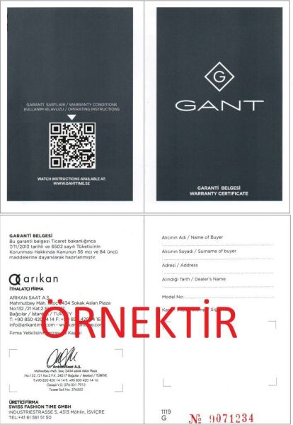 Gant GT074003Y Kadın Kol Saati