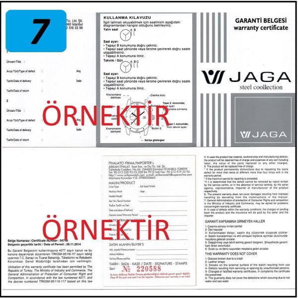 Jaga JL-AD1201-OKAH-640561 Erkek Kol Saati