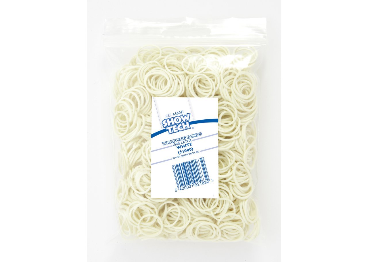Wrap Bands White - 1000 pcs Wrapping Bands