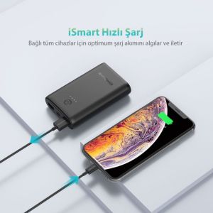 RP-PB170-BK Çift 2.4A Çıkış 10050mAh Taşınabilir Şarj Cihazı Powerbank