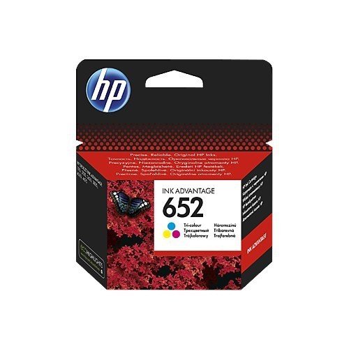 HP 652 Orijinal Üç Renkli Mürekkep Kartuşu (F6V24AE)