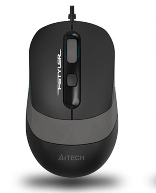 FM10-GRI A4 TECH FM10 USB Siyah/Gri Optik 1600 DPI Mouse