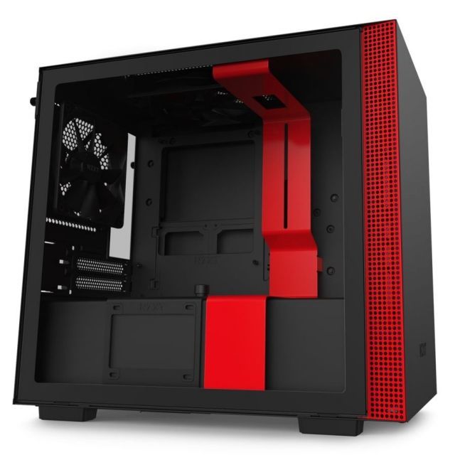 CA-H210B-BR H210 Mini ITX Black/Red Chassis with 2x 120mm Aer F Case Fans