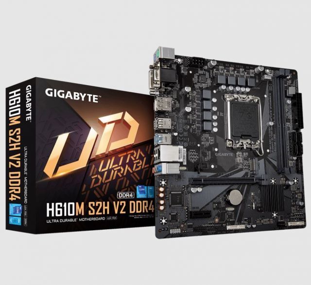 H610M-S2H-V2-DDR4 Intel® H610 Motherboard with 6+1+1 Hybrid Phases Digital VRM Design PCIe