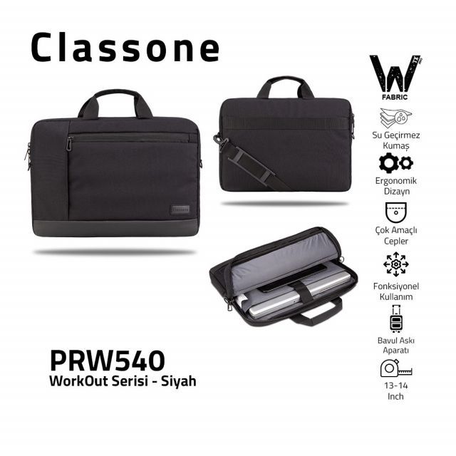 PRW540 Prw540 Workout Serisi Wtxpro Su Geçirmez Kumaş 13-14'' Laptop El Çantası