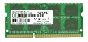 AFSD38BK1P DIM MEMORY DDR3 8GB 1600Mhz SODIMM
