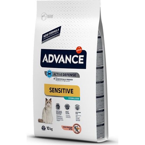 Advance Sensitive Sterilised Somonlu 10 kg Kısırlaştırılmış Yetişkin Kedi Maması