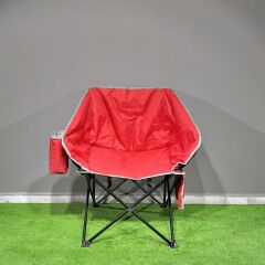 Argeus Balcony Comfort Katlanabilir Kamp Sandalyesi Kırmızı