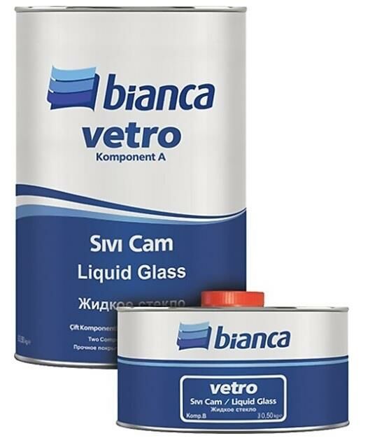 Bianca Vetro Sıvı Cam Liquid Glass Şeffaf Parlak Su İzolasyonu 1 Kg